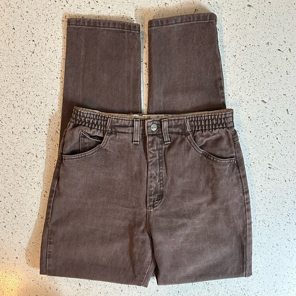 Vintage LL Bean Brown High Waisted Straight Leg Jeans